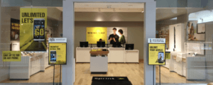 Interior of a Sprint store