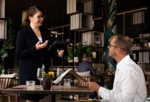 mPOS solutions with two people  