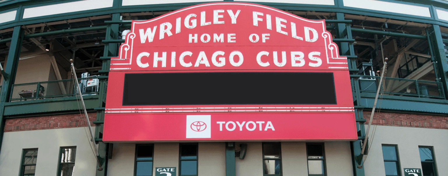 Chicago Cubs Wrigley Field sign