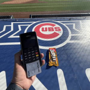mPOS device at the Cubs