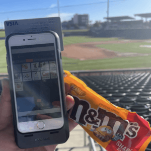 mPOS device at the Cubs