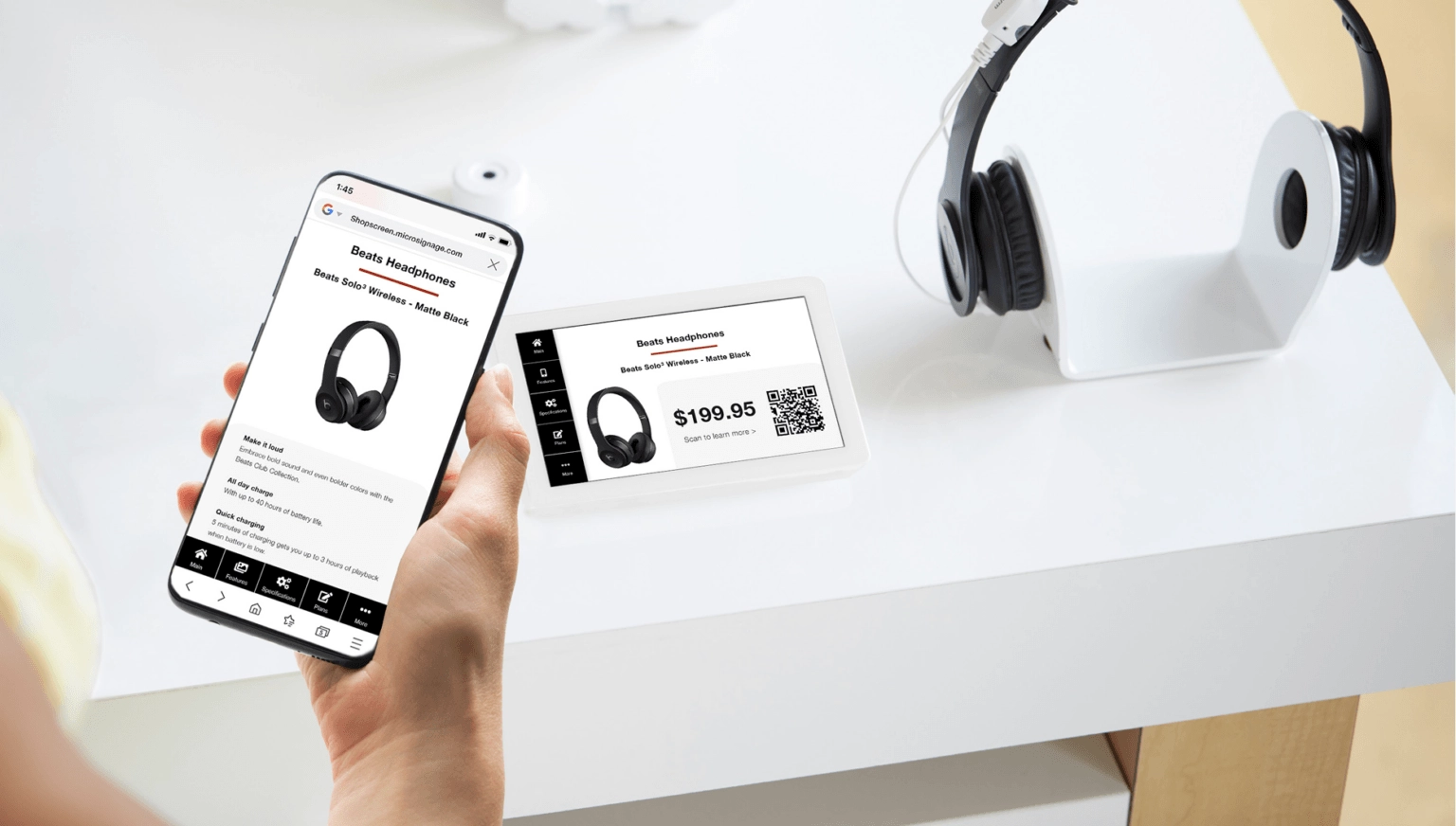 Mobile devices and headphones being protected by OnePOD