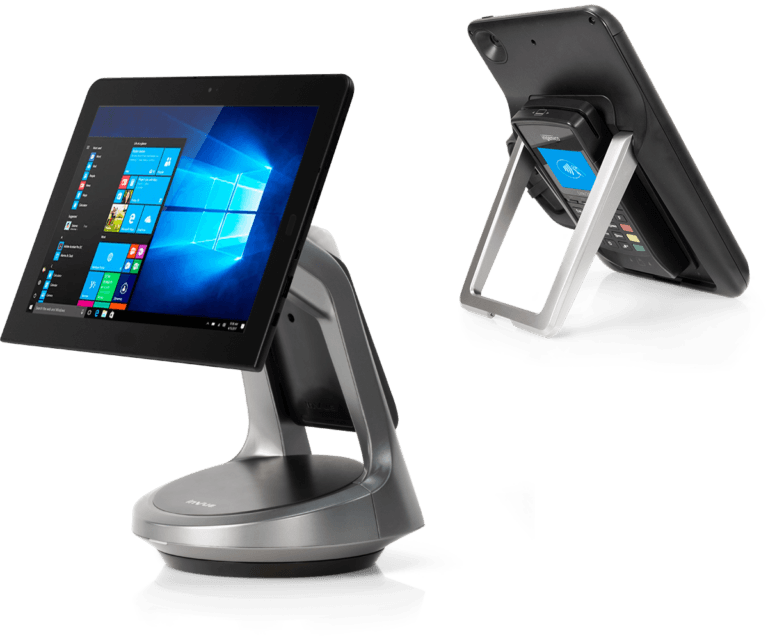 Two Point-of-sale table stands