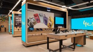 Inside of Optus Store