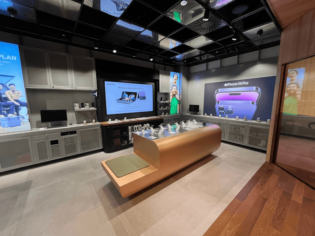 Interior of a retail store