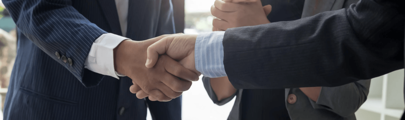 Two men shaking hands