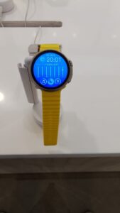 Smartwatch being displayed on a secure display