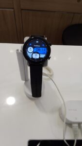 Smartwatch being displayed on a secure display