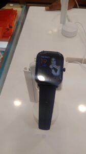 Smartwatch being displayed on a secure display