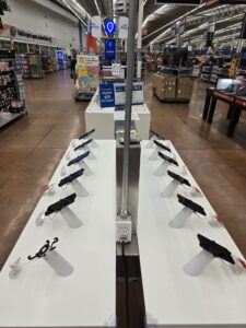 phones on secure display at Maxcess