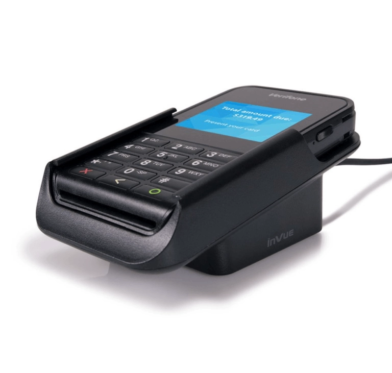 InVue point of sale payment terminal dock chargers