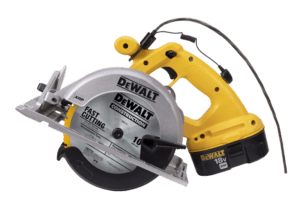 Dewalt saw secured by Zips