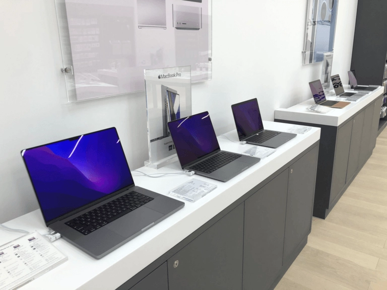 Laptops secured by InVue