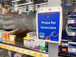Press for associate for display items