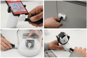 OneKEY Ecosystem for retail security provided by InVue and installed in Claro's store.