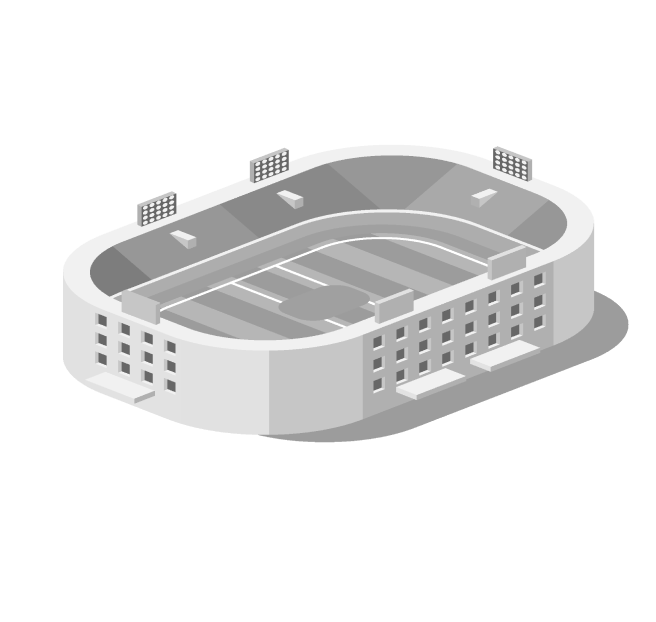 Rendering of a sports stadium