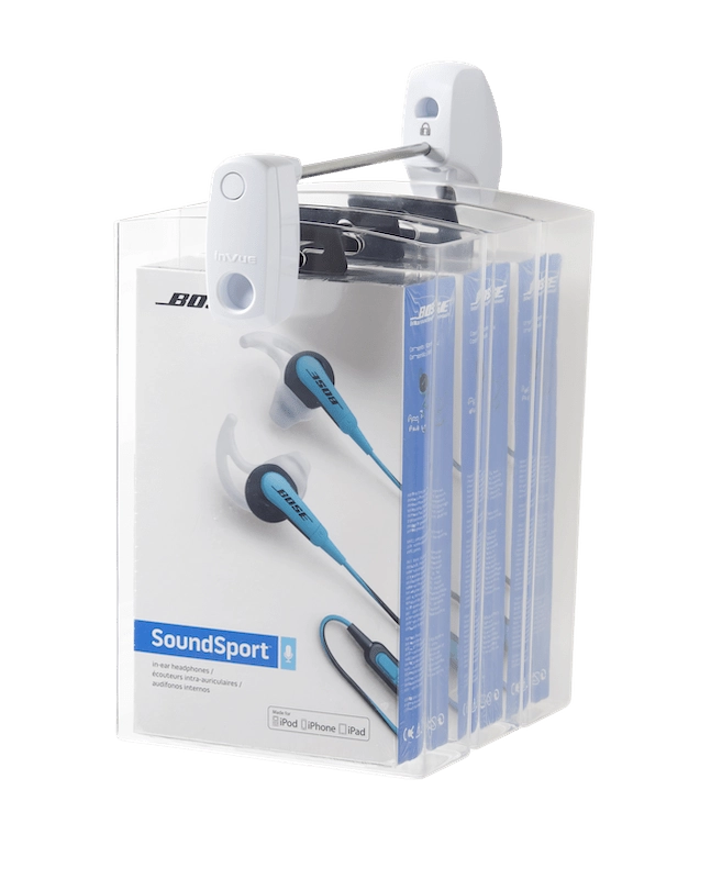 Merchandise Display Security - Complete security for headphones, and earbuds