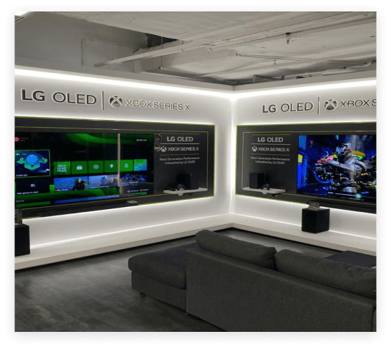 LG OLED Display area