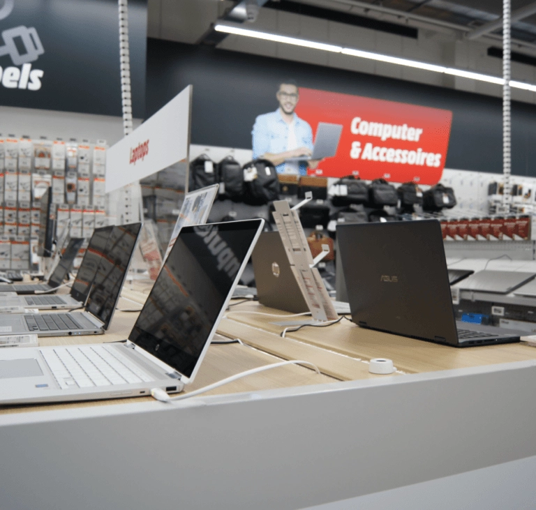 Computer display at a retail store