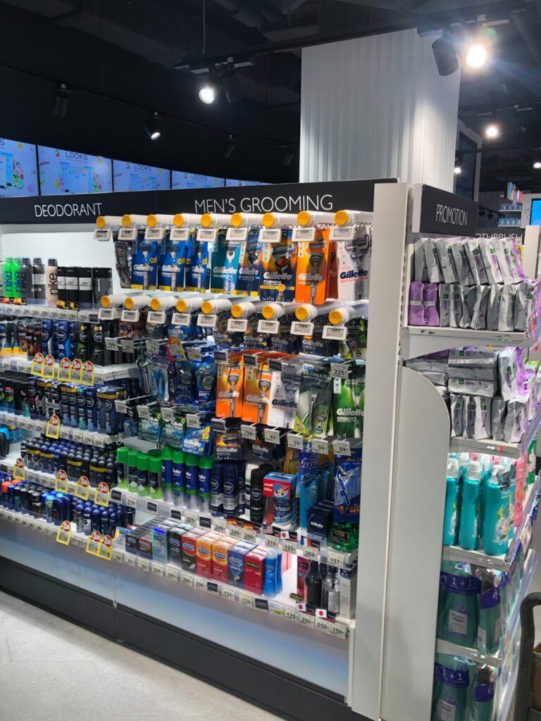 Products protected by InVue in Thailand store