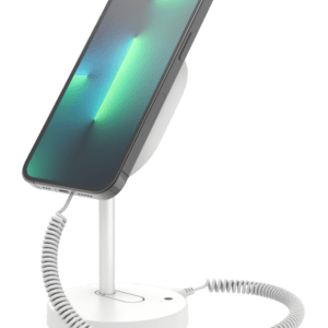 White MagStand for Handhelds with phone