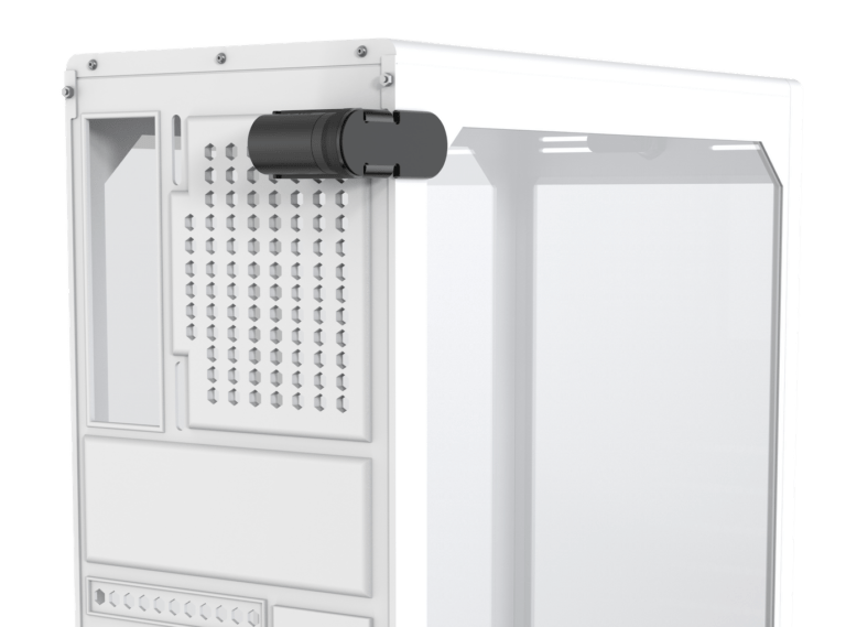 Desktop Lock mounted on a desktop tower