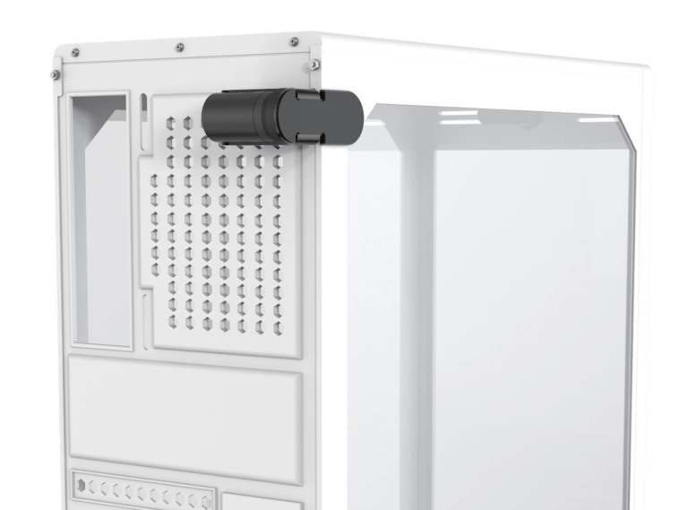 Desktop Lock mounted on a desktop tower