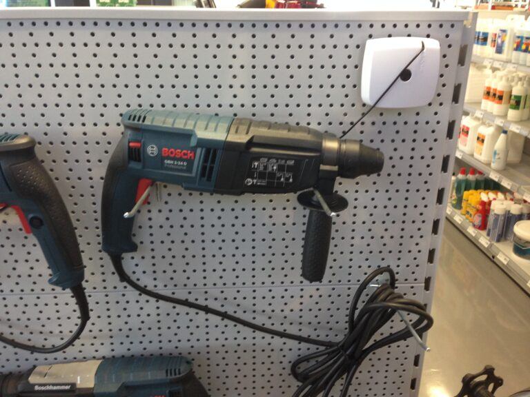 Nail gun secured by InVue