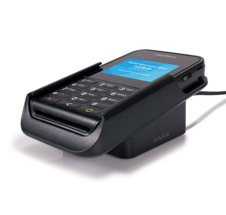 InVue point of sale payment terminal dock chargers
