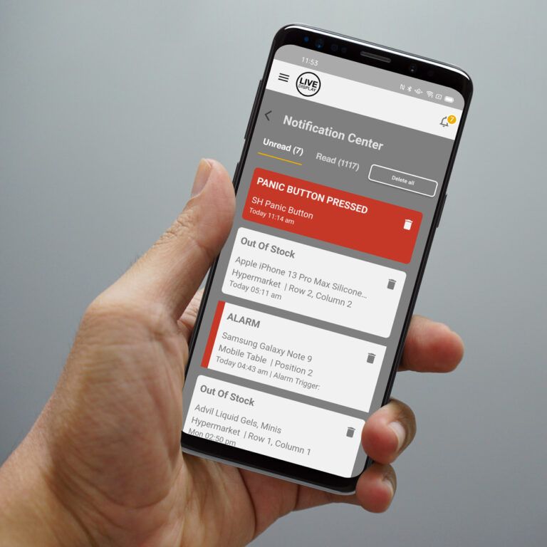 LIVE Display notifications on iPhone