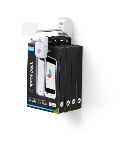 Flex Lock display with phone accessories