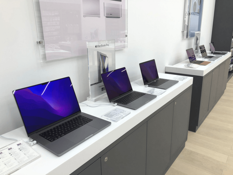 Laptops secured by InVue