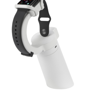 Smartwatch on white display stand