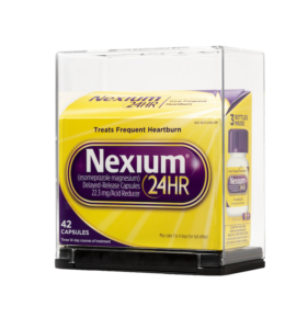 Box of Nexium medicine in a Sell-Thru Security box