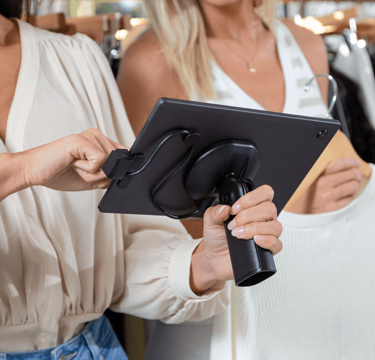 Two women on point-of-sale