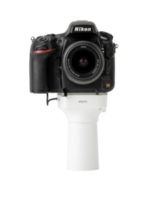 Camera on white secure display