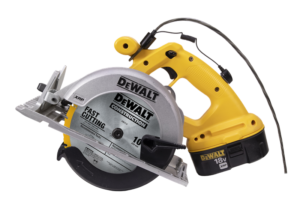 Dewalt saw secured by Zips