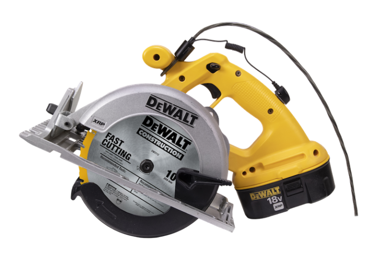 Dewalt saw secured by Zips