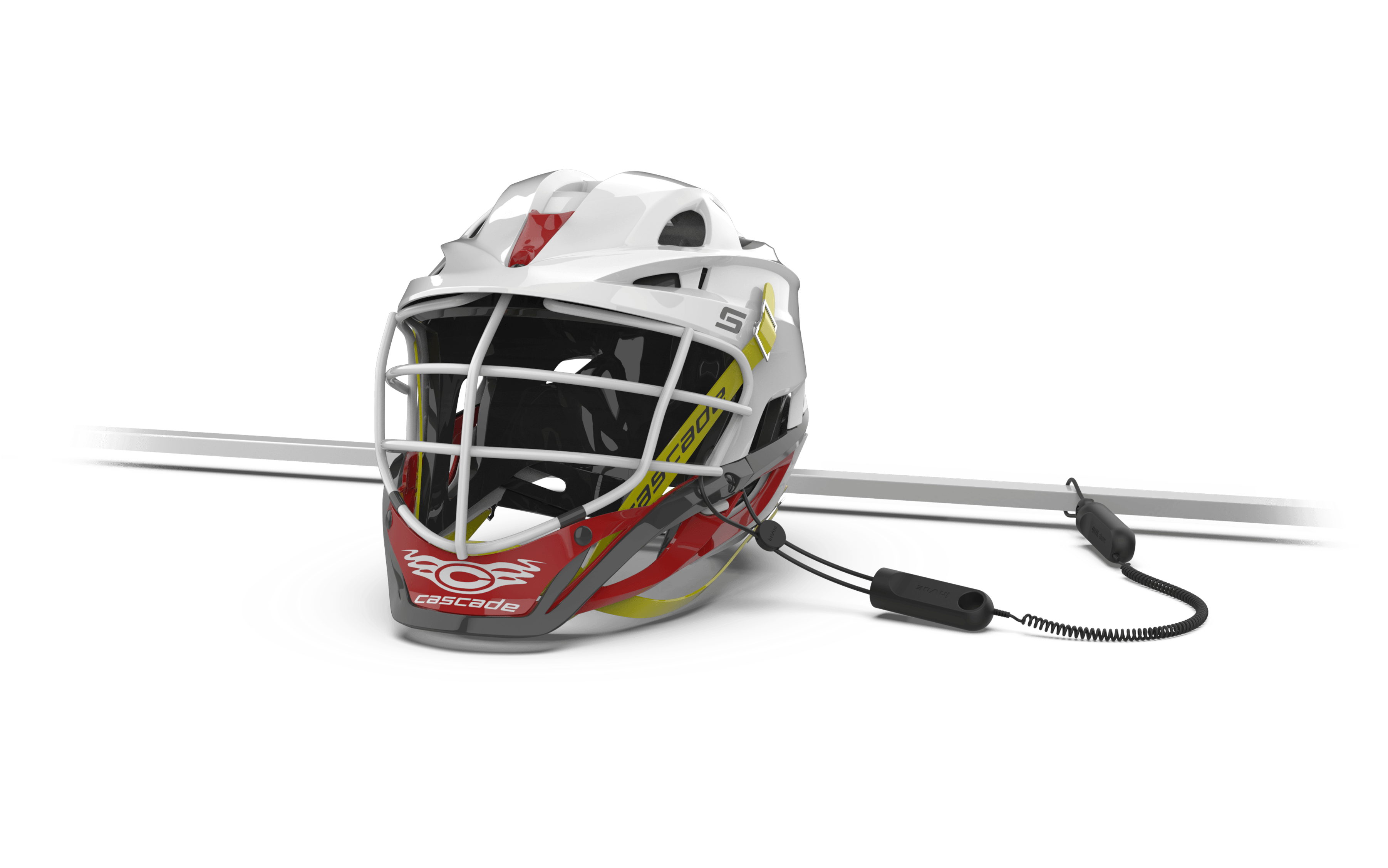 Helmet secured by Cable Lock Anchor