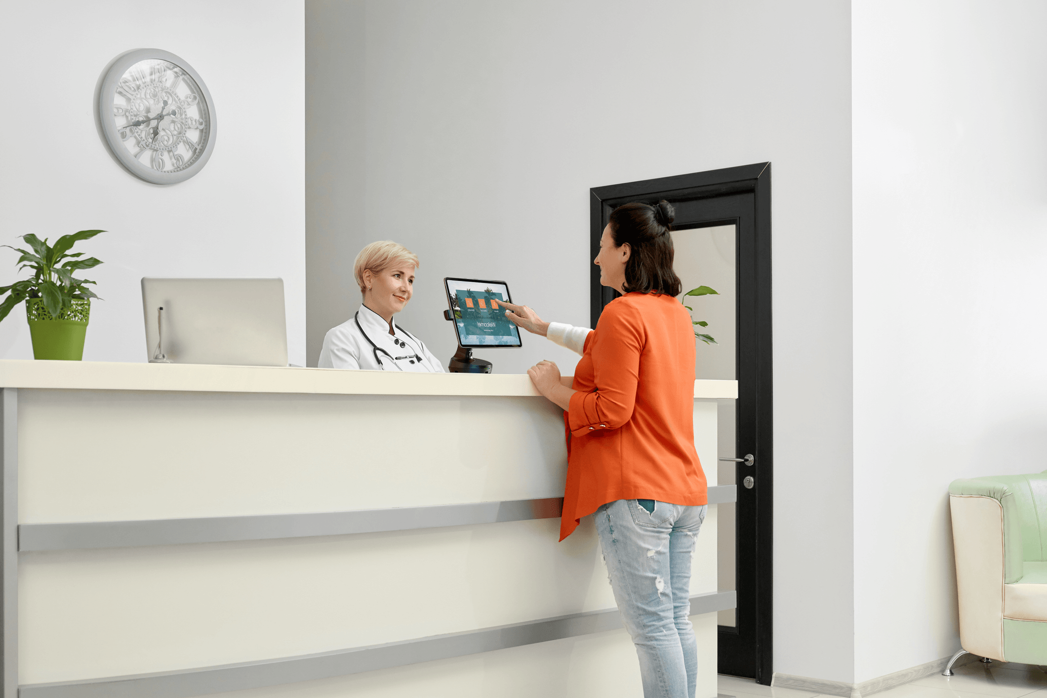 Point of sale solutions designed for service enhancement and frictionless integration in healthcare facilities.