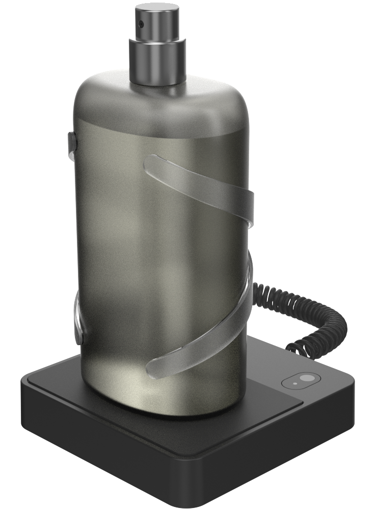 InVue product - Zips Podium fragrance security solution