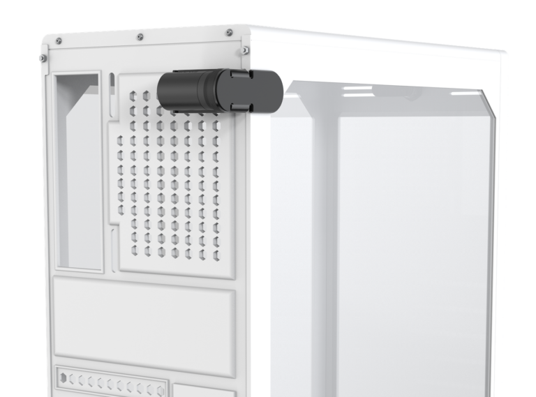 Desktop Lock mounted on a desktop tower