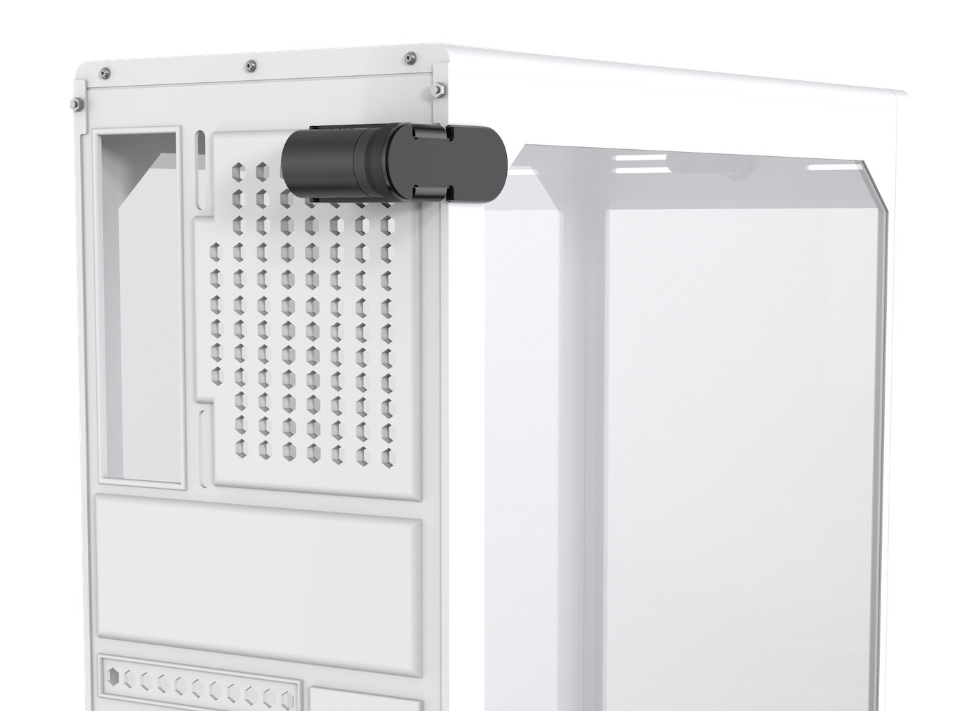 Desktop Lock mounted on a desktop tower