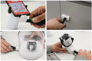 OneKEY Ecosystem for retail security provided by InVue and installed in Claro's store.