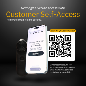 InVue Customer Self Access allows shoppers to independently unlock secured retail merchandise while maintaining security and reducing associate assistance.
